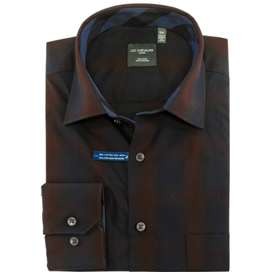 Leo Chevalier Long Sleeve 100% Cotton Sport Shirt - 521470 4898