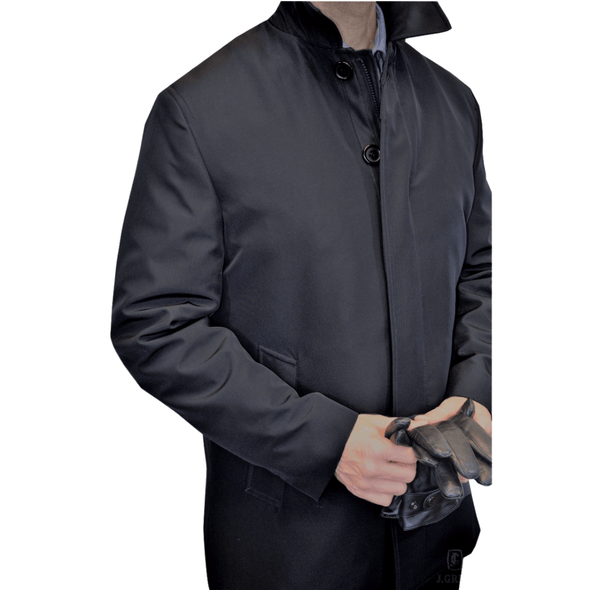 J.GRILL Black Overcoat - 3000