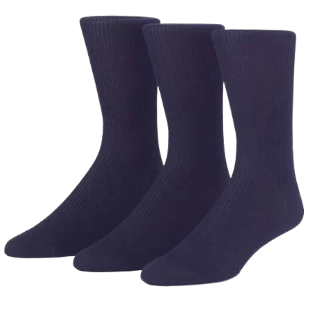 McGregor Non-Elastic 3-Pack Mercerized Cotton Socks - MML122 - Navy 004