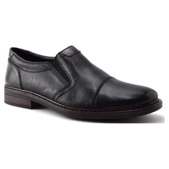 Rieker Black Slip On Dress Shoe 17659 - 00