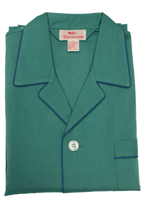 Majestic International Light Blue Green Plaid Cotton Pyjamas - 99981 099