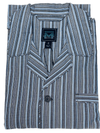 Blue Striped Cotton Pyjamas 12131190 409 Blue