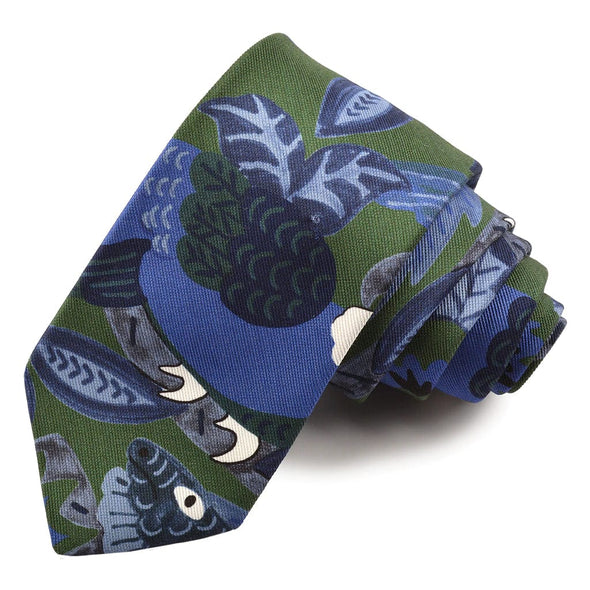 Dion 'Rainforest' Pattern Tie - V36912 - Assorted Colours