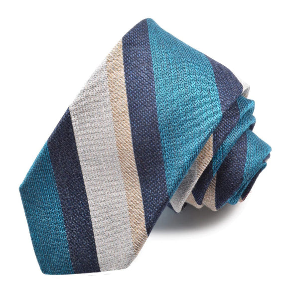 Dion 'Melange Multi Bar Stripe' Pattern Tie - V41912- Assorted Colours