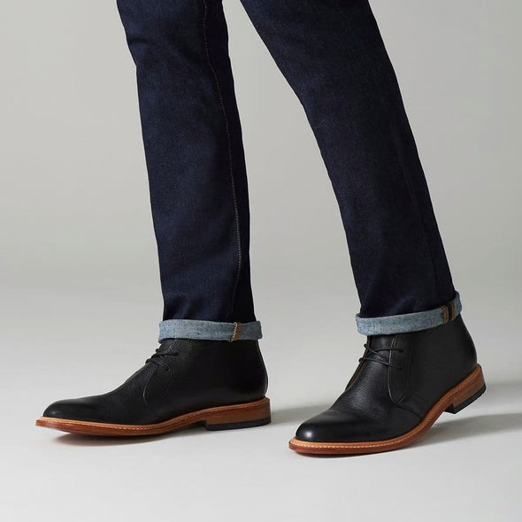 Bostonian Soft Leather Boot Black - N016 - 26145698