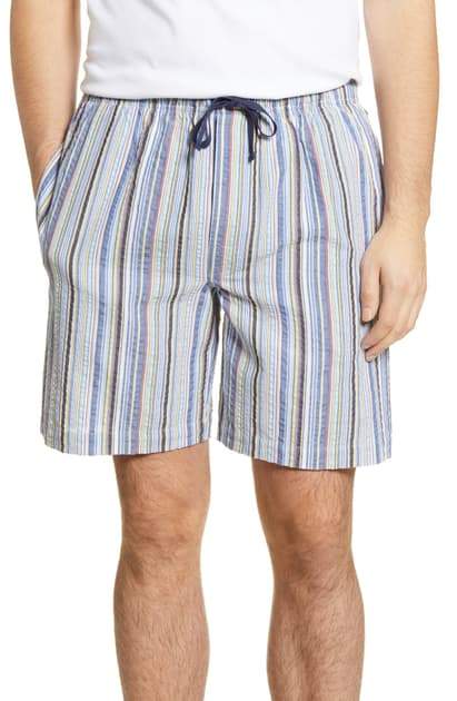 Great Lengths Seersucker Stripe Pyjama Shorts 12126160 701
