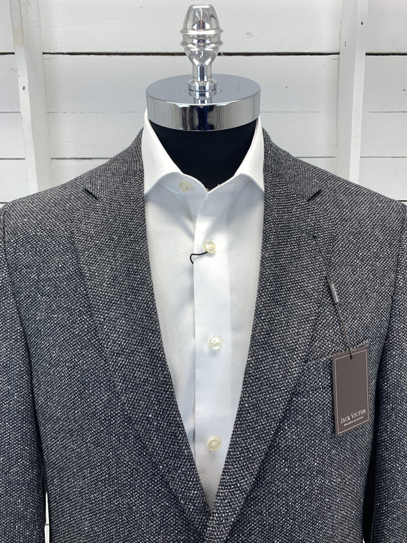 Grey White Speckled Muirwood Cut Tall Sport Jacket - P602106
