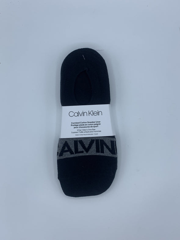 Calvin Klein Combed Cotton Sneaker Liner - 3 Pack