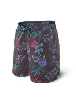 SAXX Cannonball Swim Short 2N1 Red Pineapple Party RPP