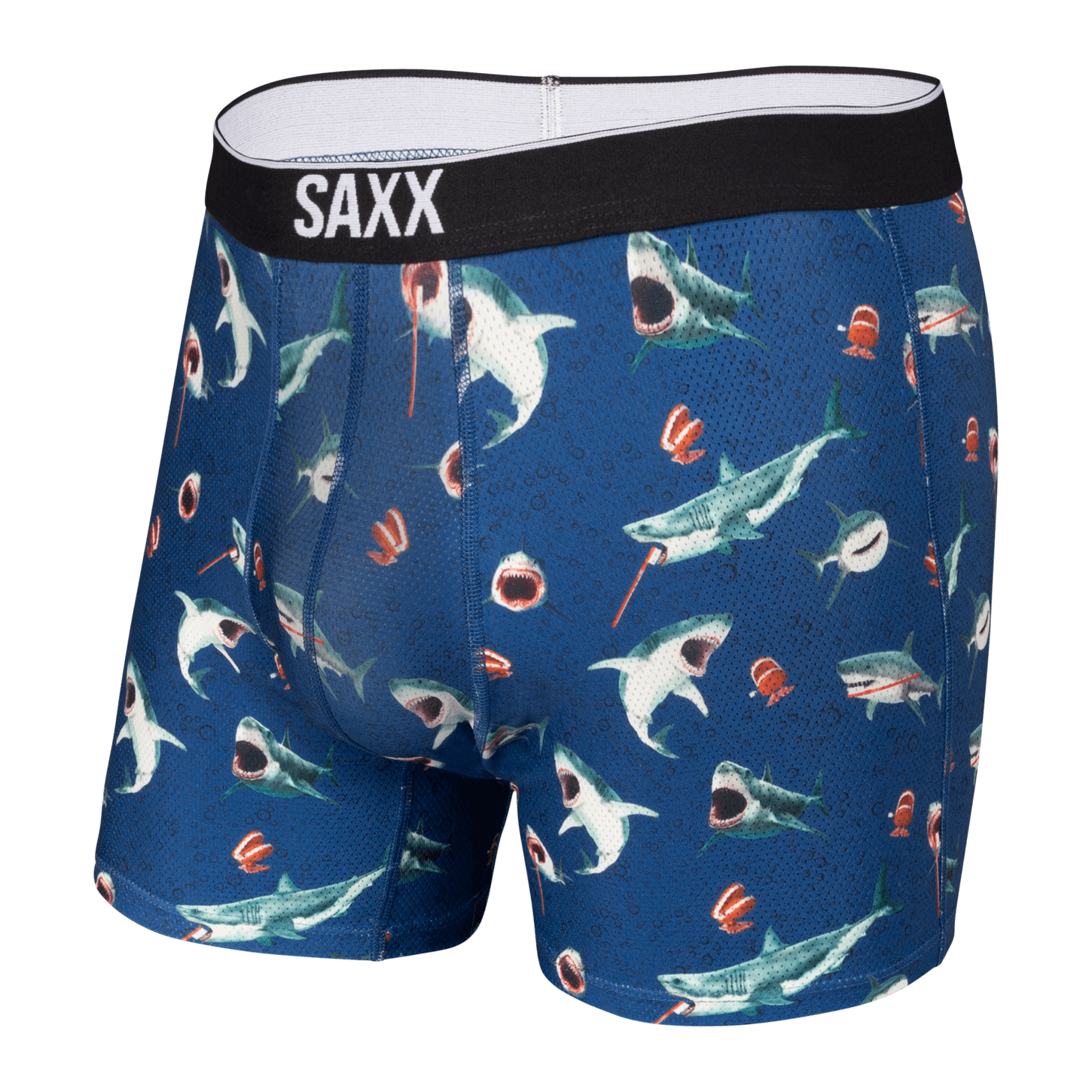 SAXX UNDERWEAR Volt Boxer Brief (Two Scoops/Light Blue) Men's