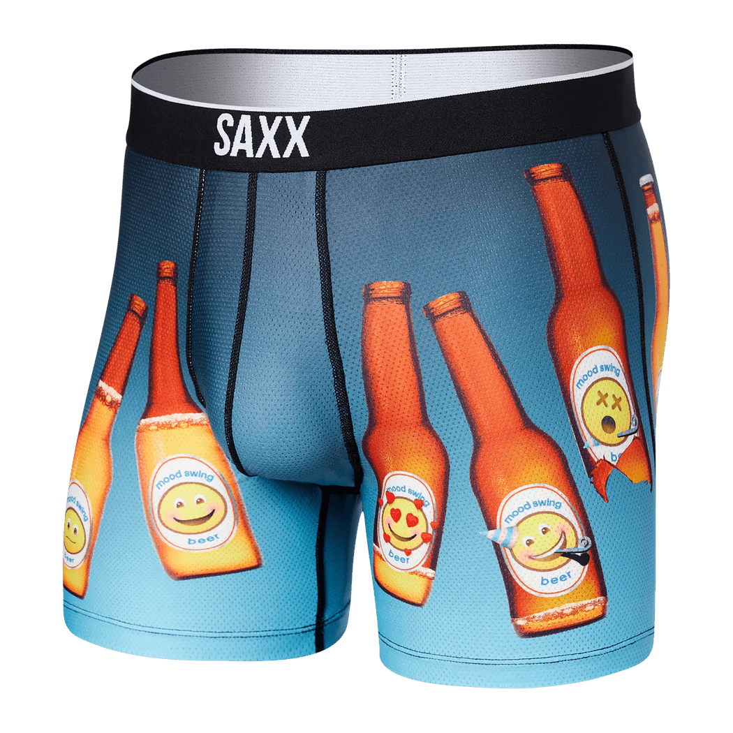 Bokserki męskie sportowe SAXX VOLT Boxer Brief - Hokej - błękitny