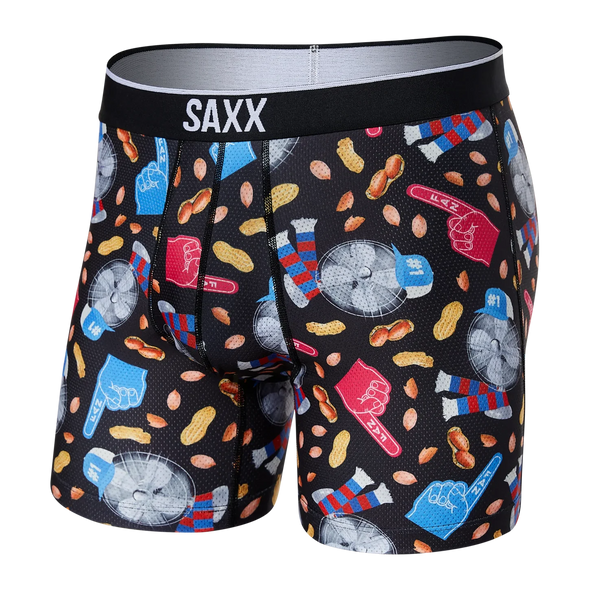 SAXX Volt Boxer Brief Sports Fan - Black SXBB29 - SFB