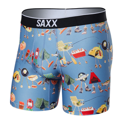 SAXX Volt Boxer Brief Take A Hike - Blue SXBB29 - TAH