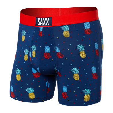 SAXX Ultra Boxer Brief Pineapple Flip - Navy - SXBB30F - PFN