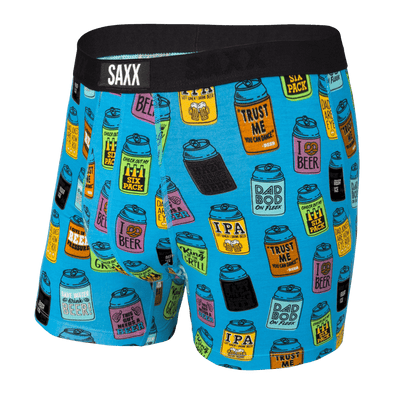 SAXX UNDERWEAR L5403 Black Wonderworld Vibe Modern Fit Boxer Men's